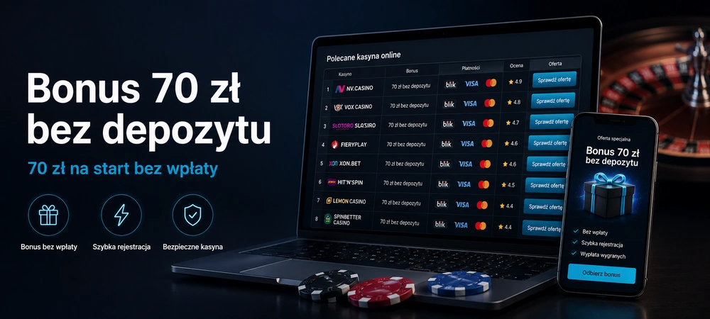 70 zł bez depozytu