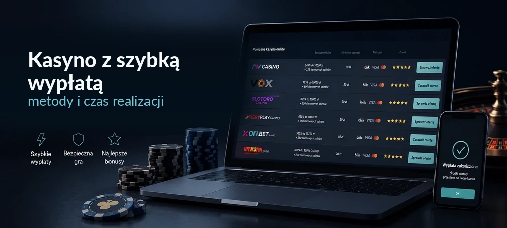 kasyno z szybka wyplata